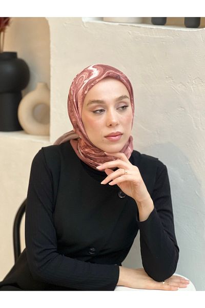 Modakaşmir 110 cm Marble Pattern Scarf