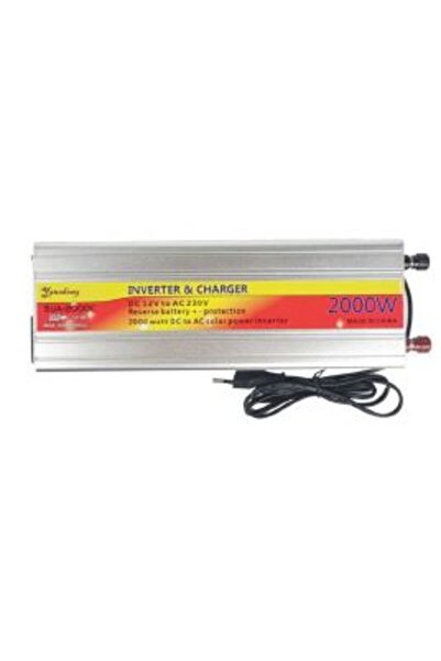 Powermaster 12 Volt 2000 Watt Şarjlı Invertör Inverter