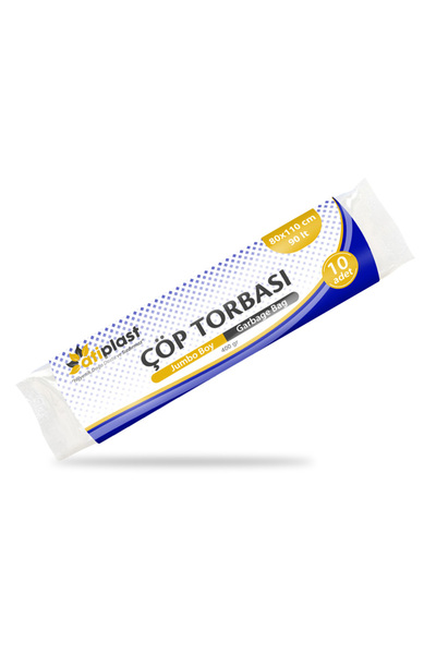 Atiplast Çöp Torbası Endüstriyel Jumbo Boy 400 gr 80 x 110 cm Mavi 10 Rulo
