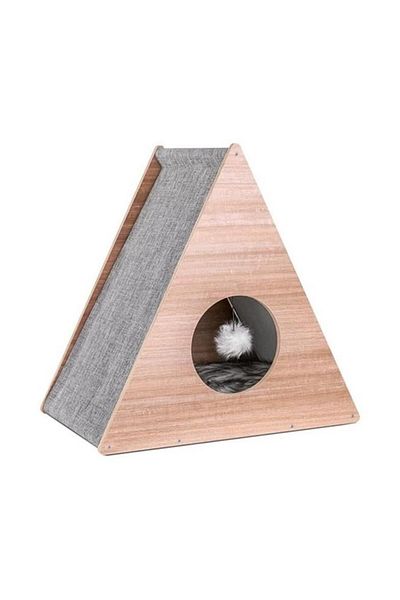 Reyo Pet Triangle Cat Scratching and Playing House
