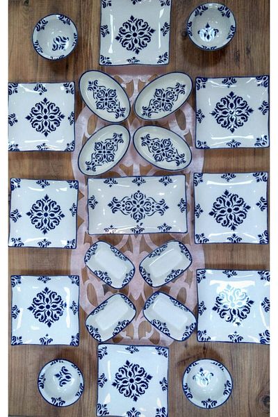 Borser Nettle Model 21 Piece Breakfast Set for 8 Persons