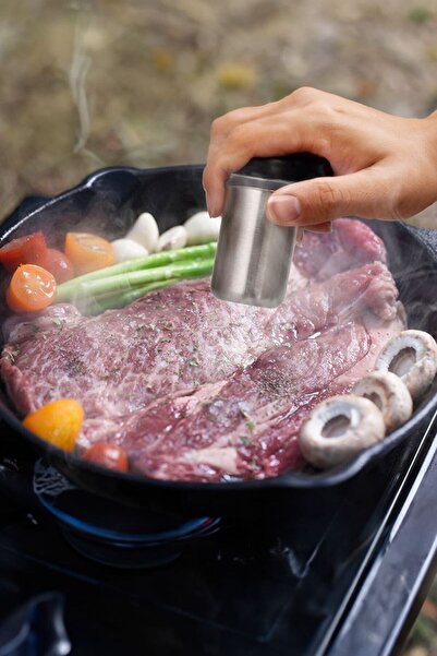 Chavin Large Size Steel - Salt and Pepper Shaker for Double Home Restaurant Restaurant Cin516