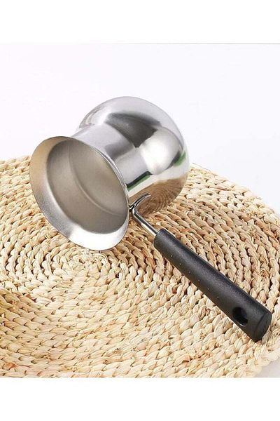 ALMUFARREJ Stainless Steel Turkish Coffee Warmer/ Milk Pot 540 ml