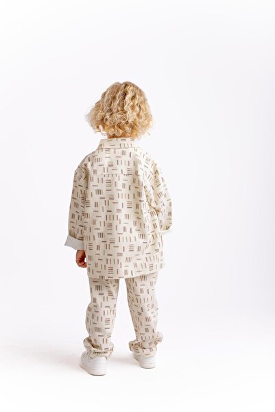 Oliven The Kid Габардинний піджак для хлопчика з лінійним візерунком