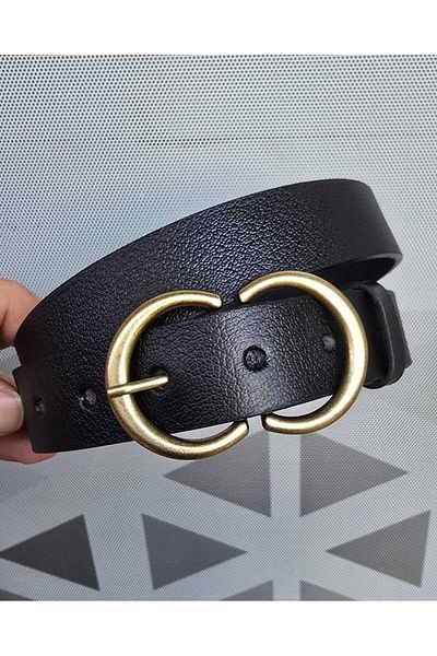 Kemerix مجموعة أحزمة مكونة من 3 قطع من الجلد الطبيعي بنسبة 100% بإبزيم مطلي عتيق باللون الأسود والأسمر والبني
