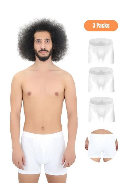 CNT Ανδρικό Boxer 3 τεμαχίων, Ύφασμα 1ης Κατηγορίας, Premium Πακέτο, Special Design. Απλό Lycra Boxer Shorts Προίκα Δώρο
