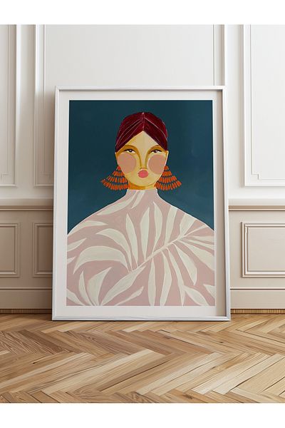 HOMEPACK Pictură cu un singur cadru din lemn Pictură poster dintr-o bucată TK/863