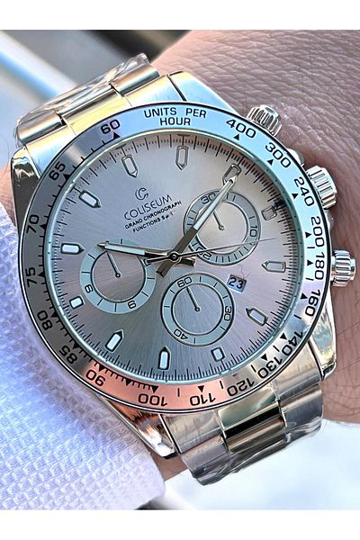 Coliseum Steel Cord Calendar Dial Boxed Series Men's Wristwatch Ft.Cls.E8743.B