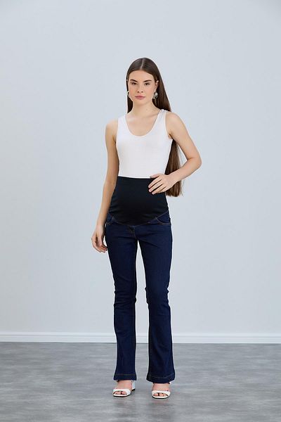 Işşıl IŞIL 4541-Blanc de Maternitate Lycra Leg Spaniol