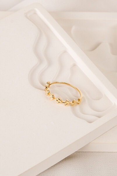 Safir Kuyumculuk Altın Yaprak Yüzük