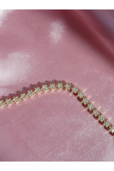 Reorah Collection Star Line Bracelet-Zircon Stone Row Star Bracelet