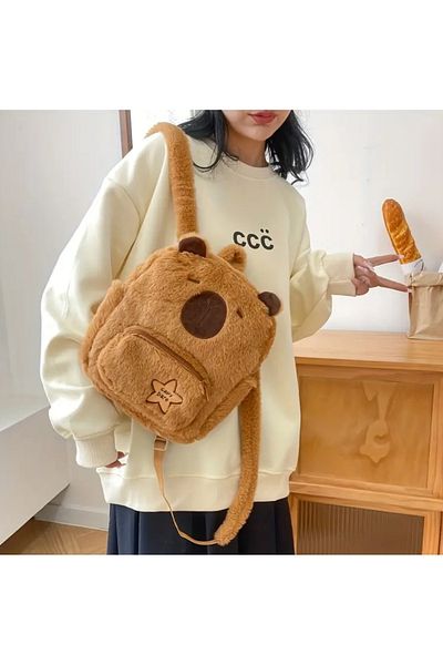 Kawai Capybara Capybara Plush Backpack