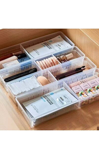 ALMUFARREJ رفوف لتخزين وتنظيم الثلاجة مصنوعة من البلاستيك الشفاف 3 قطع