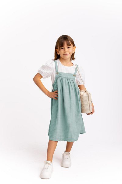 Oliven The Kid Set de haine pentru tricou din muselina verde Cağla
