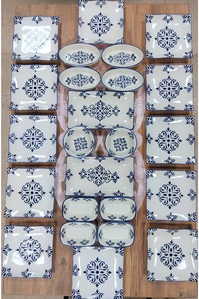 Borser Nettle Model 24 Piece Breakfast Set for 12 Persons