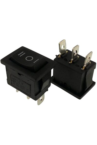 Powermaster Yükseltici Anahtarı Mini Işıksız 3 Konumlu Yaylı Anahtar (ON-OFF-ON)