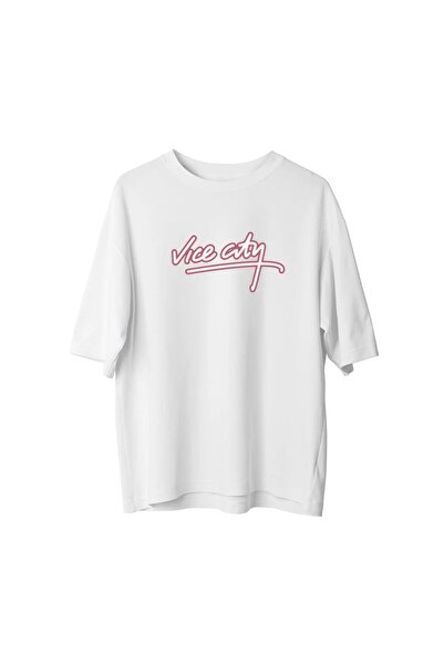 SVART WEAR Μπλουζάκι Vice City με τύπωμα oversized Unisex T-shirt