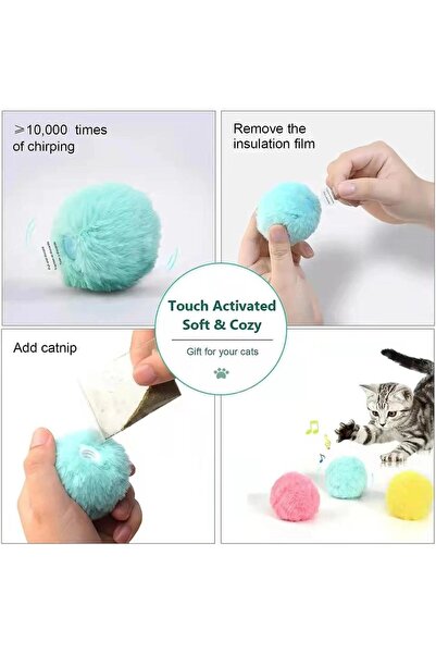 Zigver ألعاب القطط الذكية التفاعلية الكرة القطيفة ألعاب القطط الكهربائية لعبة...