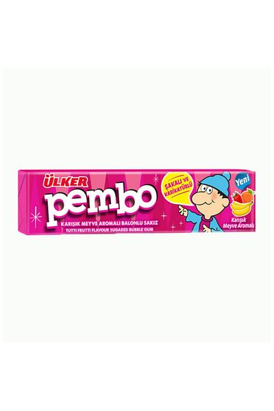 Ülker Ülker Pembo Mixed Fruit Flavored Bubble Gum 22.5 Gr