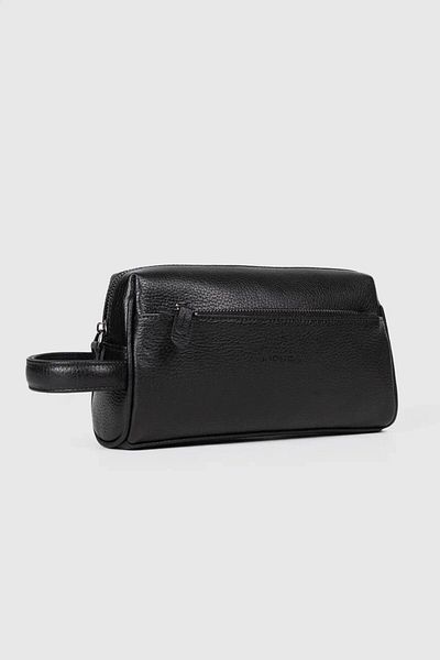MORCA Black Genuine Leather Hand Portfolio Bag