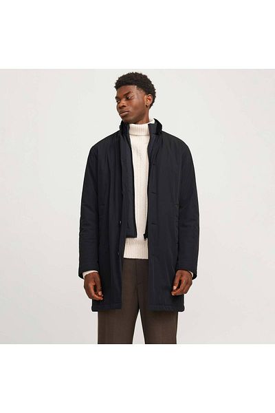 Jack & Jones Ανδρικό μαύρο παλτό Blaremy (12264837-B)