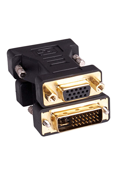 Powermaster PM-5260 VGA - DVI Dişi 24+5 Pin 15 Pin Erkek Dönüştürücü Çevirici Aparat (VGA TO DVI)