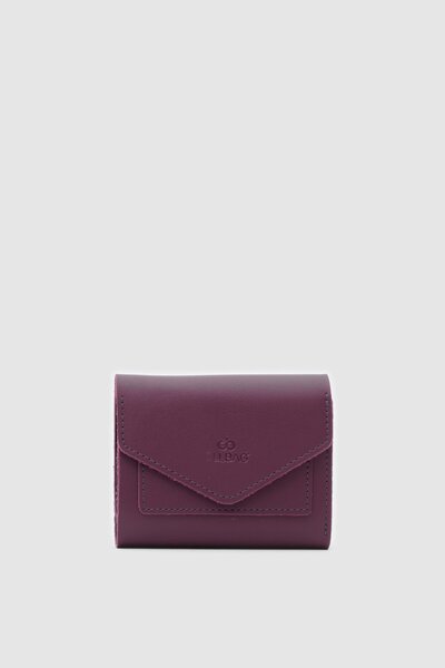 OLLBAG Minimal Zarf Kapak Görünümlü Cüzdan - Mor