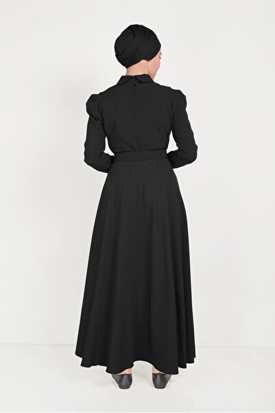 TRENDTESETTÜR Women's Black t 40559 Zade Dress 36/42 Tek38