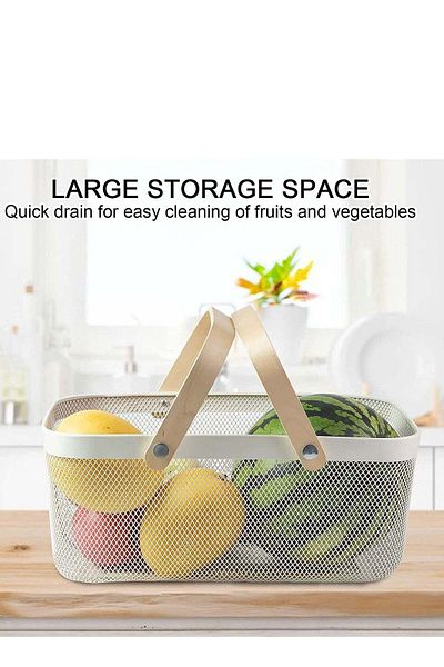 ALMUFARREJ Fruit and vegetable storage basket white