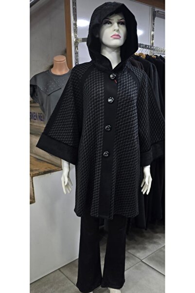 HESNA ÇELİK ÖRGÜ PANÇO GÜZEL KALİTE