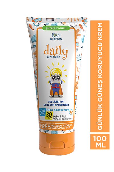 BABYTON Daily Sunscreen Cream for Babies and Children 100 ml