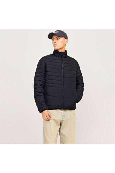 Jack & Jones Jjestate Packable Puffer Collar Noos Men's Coat 12256985   Black