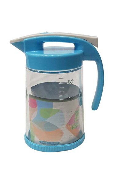 ALMUFARREJ وعاء زيت زجاجي أزرق