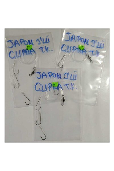 Fudo Çupra Takımı 3 Köstekli Paslanmaz Japon İğneli Hazır Takım - 3 ADET