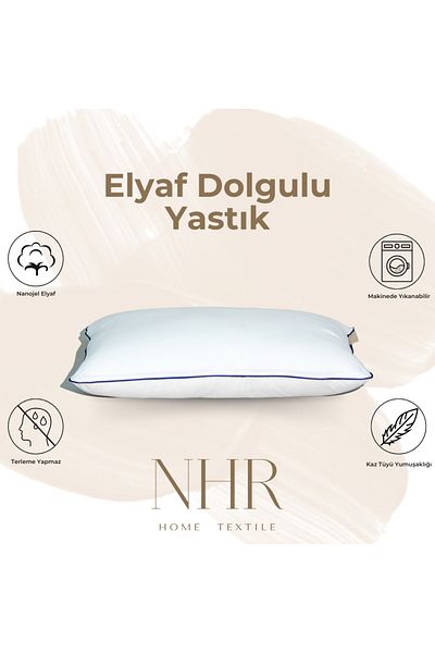 NHR HOME 100% Nano Gel Filled Sleeping Pillow 50X70 1200Gr / 1 Piece