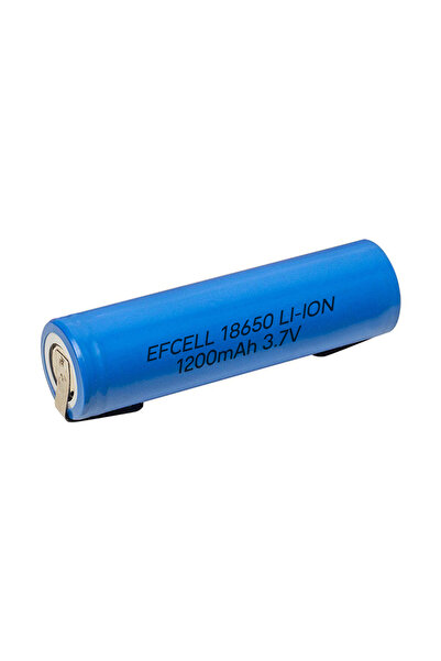 Powermaster Efcell 18650 3.7 Volt 1200 Mah Başlıksız Puntalı Mavi Lityum Li-i...