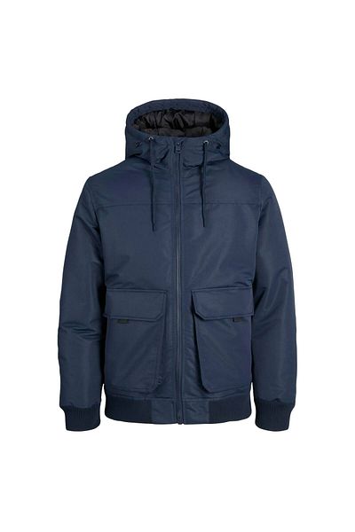 Jack & Jones Ανδρικό παλτό Navy Blue Construct (12263838-NB)