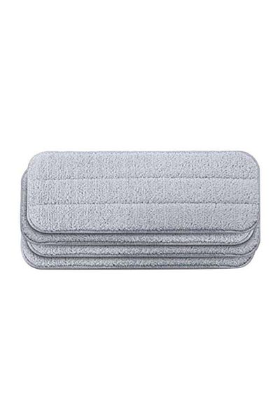ALMUFARREJ 4-Piece Replacement Mop Set Grey 35x13cm