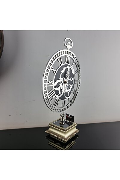 TEVFİK GÜNDAY DEKORASYON Zhn-flexi Masa Saati Gümüş