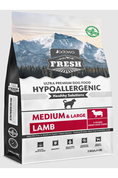 jadawa Fresh Orta Ve Büyük Irk Kuzulu Yetişkin Köpek Maması 2KG