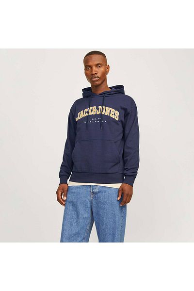 Jack & Jones Ανδρικό φούτερ Caleb Varsity Navy Blue (12256521-NB)