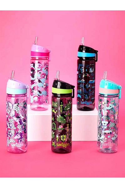 SMIGGLE - Hi There 650ml Bpa Free Drinker with Straw
