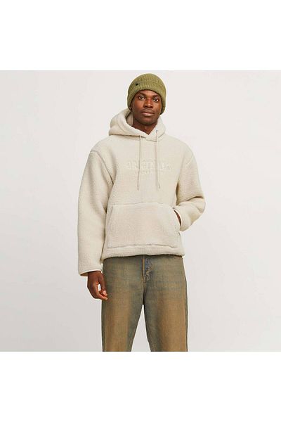 Jack & Jones Ανδρικό φούτερ Frederiksberg Cream Fleece (12263011-O)