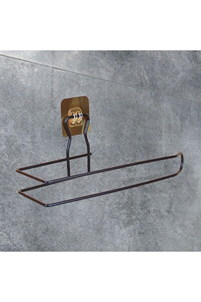 Skygo Kendiliğinden Yapışkanlı Krom Paslanmaz Metal Havlu Kağıtlık Aparatı