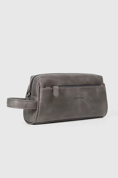MORCA Gray Genuine Leather Hand Portfolio Bag