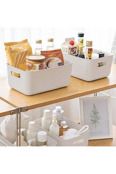 ALMUFARREJ Set of 4 Durable Multi-Purpose Storage Baskets for Organizing