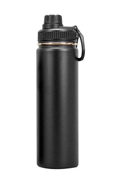 ALMUFARREJ 1000 ml Capacity Portable Double Wall Vacuum Insulated Bottle for Cold and Hot Drinks (Black)