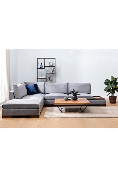 Vivense Tulip Köşe Koltuk, Koyu Gri, Sol Köşe