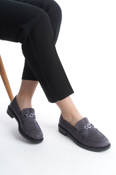 MARSEDO Γυναικεία Casual Daily Loafer Μοκασίνια Ρούχα Γκρι