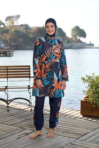 Estiva Water Repellent Parachute Fabric Full Hijab Swimsuit
